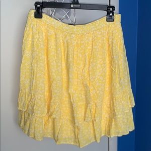 New yellow floral skirt!